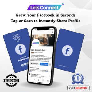 Facebook Virtual Business Card with NFC & QR Code