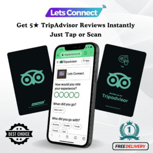 Tripadvisor Virtual Business Card with NFC & QR Code