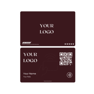 Dark Sienna-Digital Business card with NFC QR code – Diamond (3)