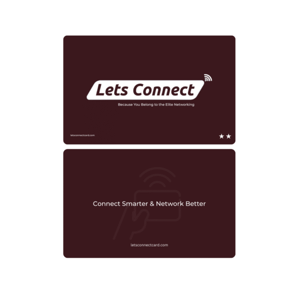 Dark Sienna-Digital Business card with NFC QR code – Diamond