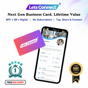 NFC Virtual Business Card with NFC & QR Code