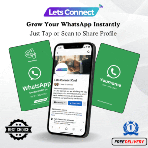 Whatsapp Green-White Review Cards With Name-min